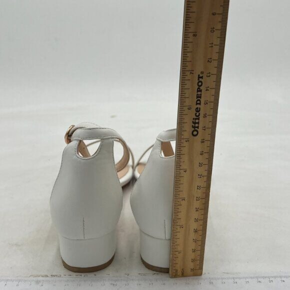 XYD Women's Chunky Low Heels Open Toe Block Heeled Dress Ankle Strap Pump - Picture 4 of 7